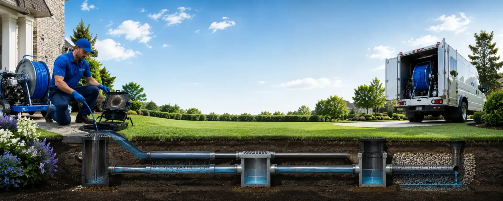 Outdoor drain cleaning information for Midlothian, VA